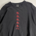 yahyel ヤイエル / yahyel 2018 オフィシャル スウェット 「TAO」 ブラック BEATNIK SIZE：XL
