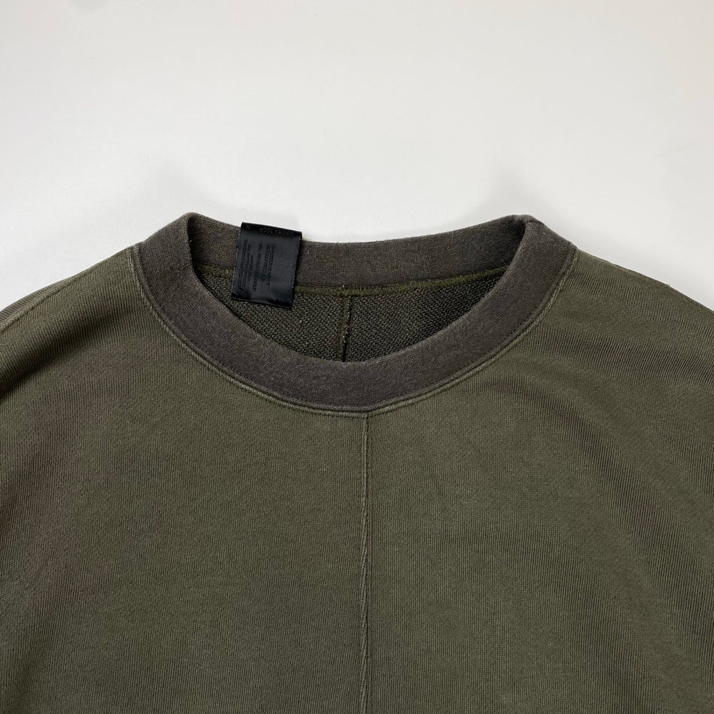 N.HOOLYWOOD エヌハリウッド / COMPILE CREW NECK SWEATSHIR スウェット カーキ 参考定価：25,000+tax SIZE:38(M程度)