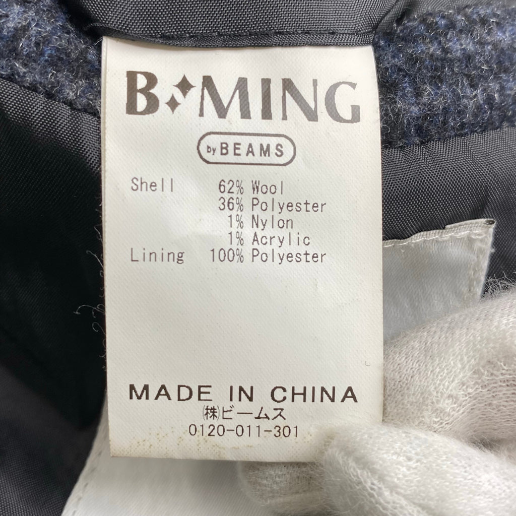 B:MING by BEAMS ビーミング バイ ビームス / タスマニアチェスターコート グレー 参考定価：26,000+tax SIZE:M