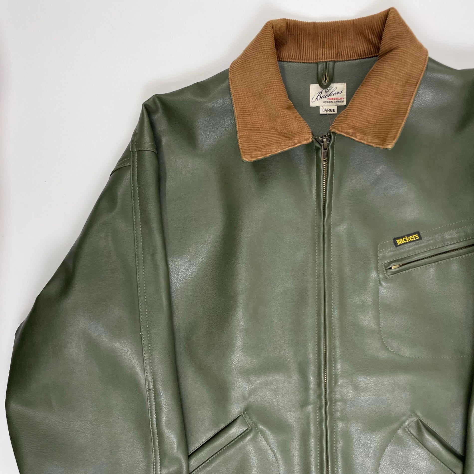 Backers バッカーズ / PUレザーワークジャケット SIZE:L