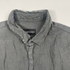 EMPORIO ARMANI エンポリオ アルマーニ / オールドリネンシャツ グレー SIZE：39