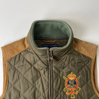 RALPH LAUREN / レザー切替キルティングベスト 参考定価：55,000程度 SIZE:M