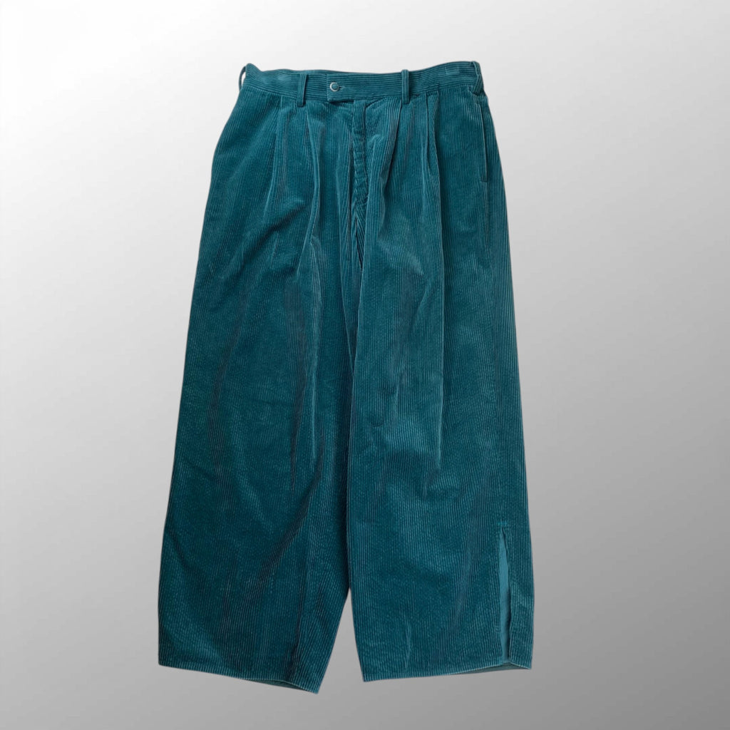 EL CONDUCTOR H × boys in the band コンダクター ボーイズインザバンド / EXCLUSIVE BIJOU CORDUROY TROUSERS 2タック コーデュロイパンツ 翡翠 SIZE:2