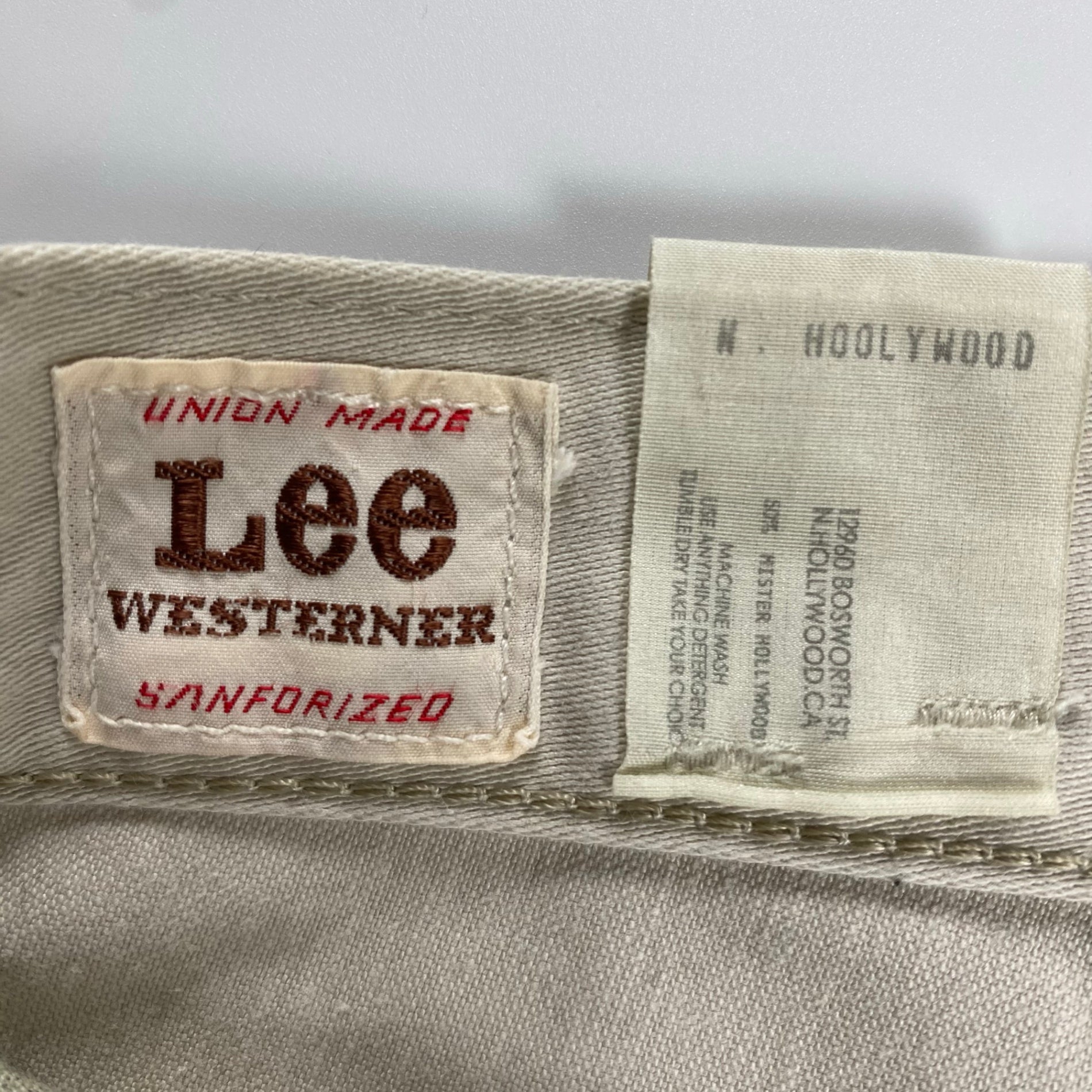 Lee × N.HOOLYWOOD リー エヌハリウッド / コラボ ウエスターナー コットンパンツ オフホワイト SIZE：S