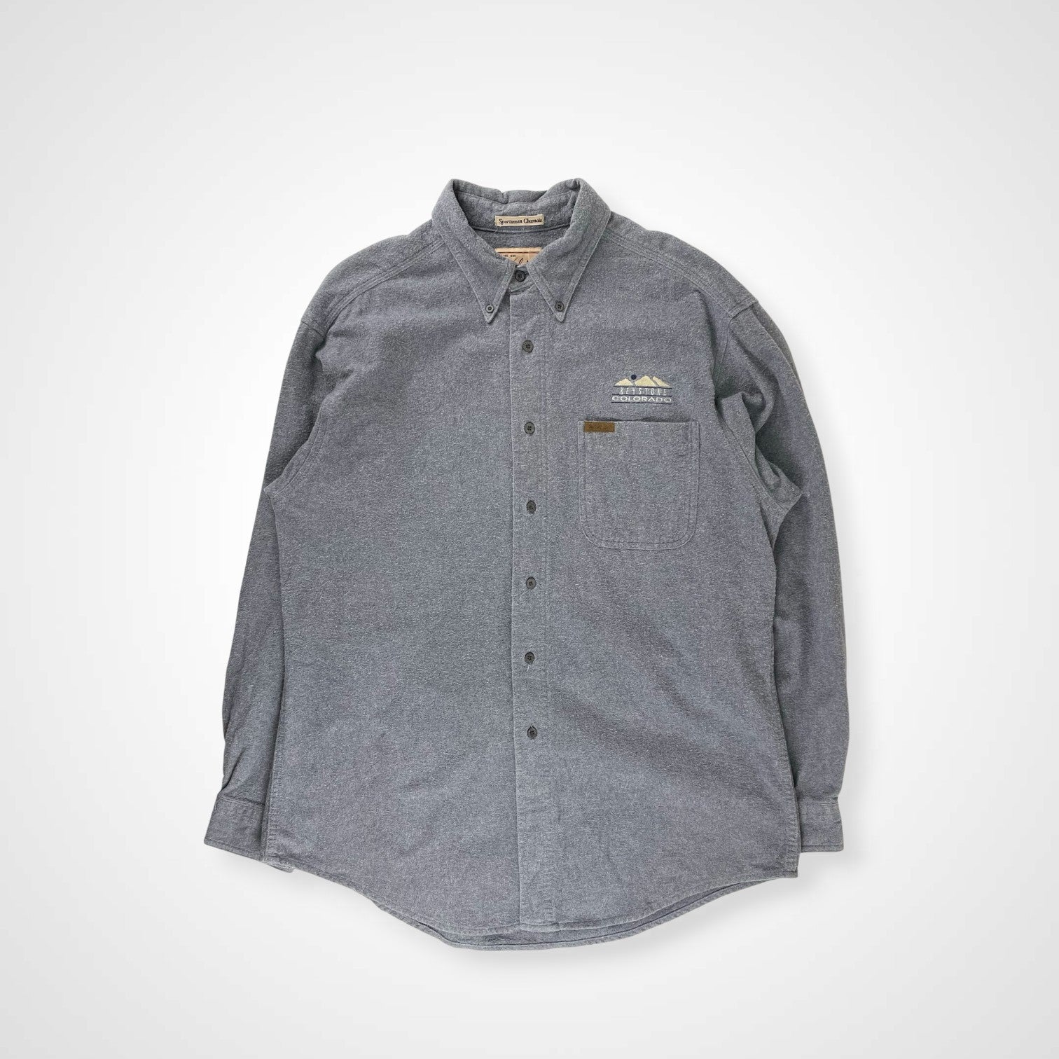 Woolrich ウールリッチ / 00s シャモアシャツ 企業ロゴ SIZE:L