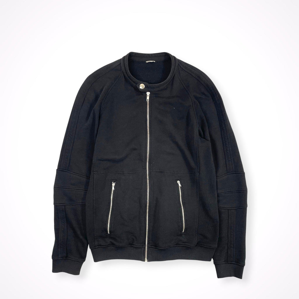 GREY DANIELE ALESSANDRINI / スウェット生地ライダースブルゾン 参考定価：60,000程度 SIZE:L程度