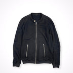 GREY DANIELE ALESSANDRINI / スウェット生地ライダースブルゾン 参考定価：60,000程度 SIZE:L程度