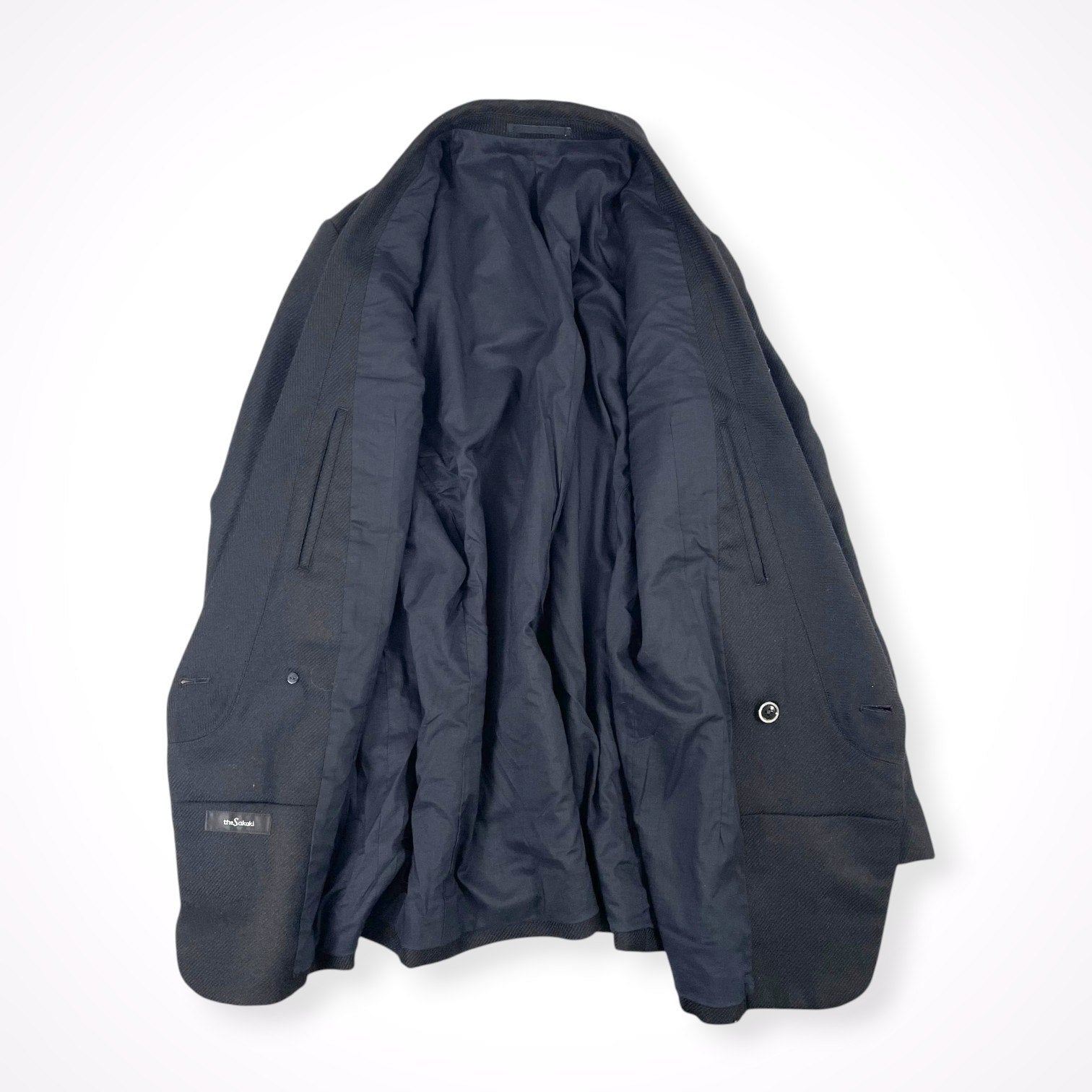 The SAKAKI / ショールカラーセットアップ 参考定価：90,000程度 SIZE ジャケット:L スラックス:S