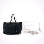 JIMMY CHOO / SASHA/M スタッズトートバッグ ブラック 参考定価：200,000程度