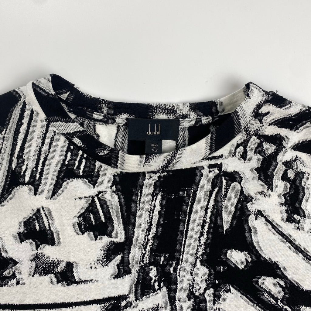 【極美品】 dunhill ダンヒル / GEAR ジャガード Tシャツ 総柄 Gear Short Sleeve T-Shirt 参考定価：60,000程度 SIZE:L