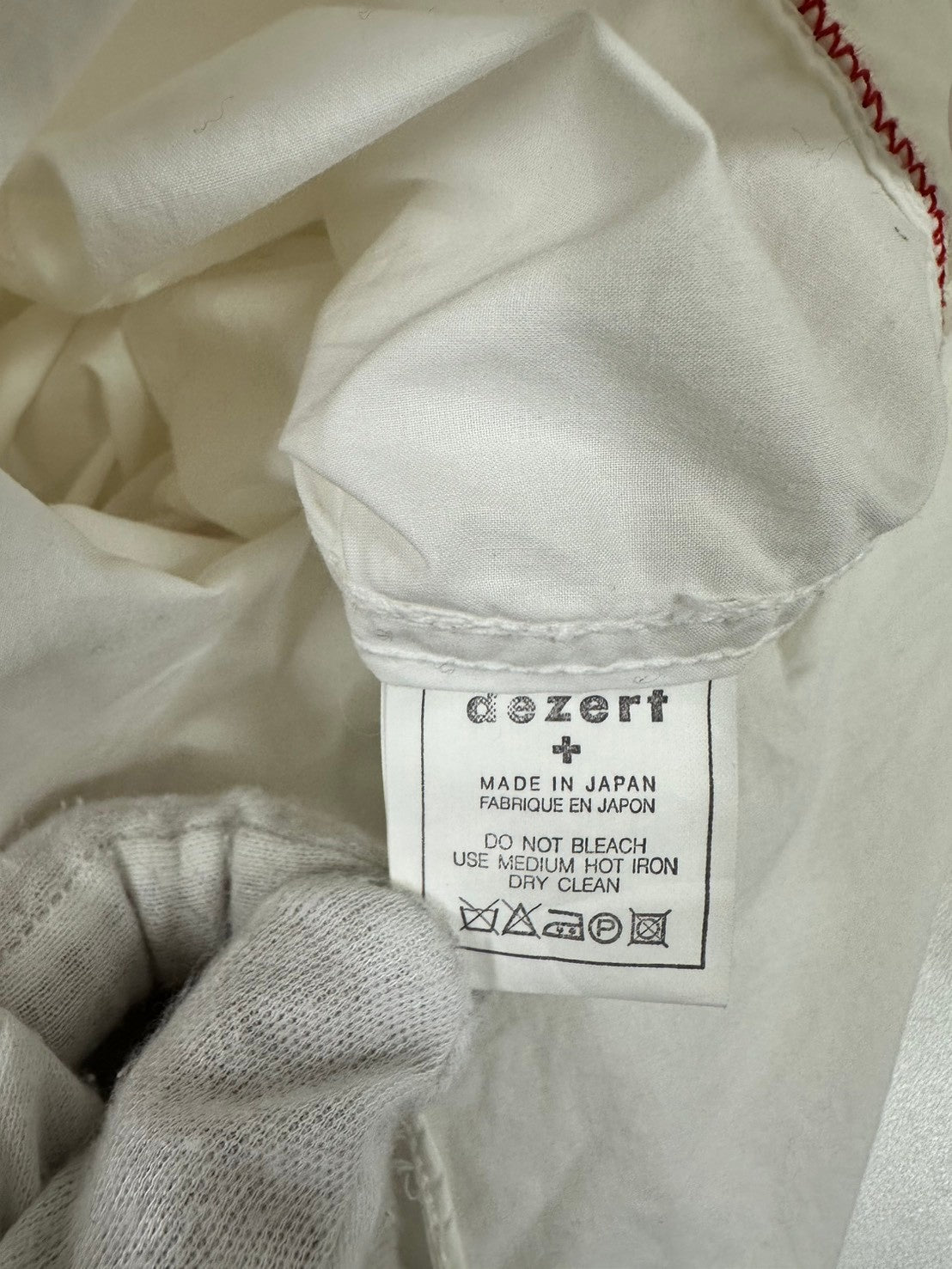 desert デザート / 80s アーカイブプルオーバーシャツ ホワイト SIZE：XL程度