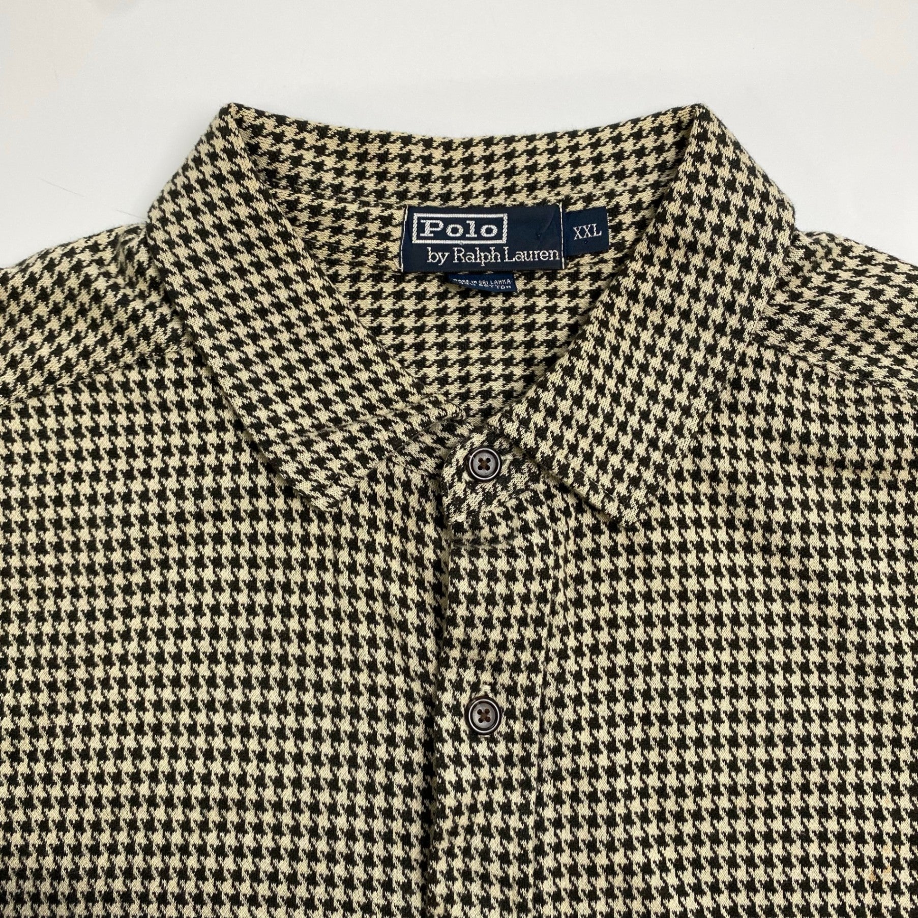 Polo by Ralph Lauren / スウェット生地 ハウンドトゥース シャツ SIZE：XXL