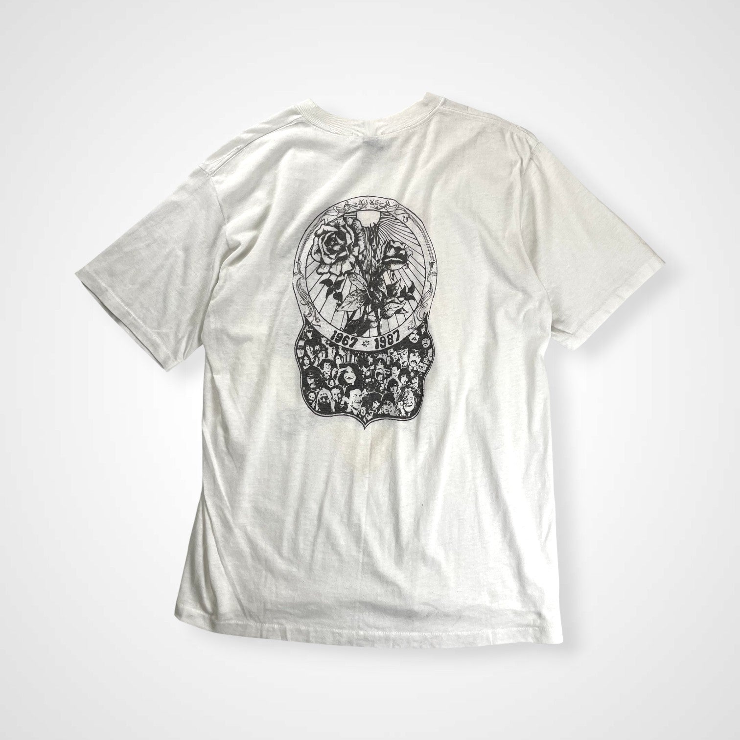 VINTAGE ヴィンテージ / 87年 「SUMMER of LOVE」  20周年記念Tシャツ ヒッピー SIZE:L程度