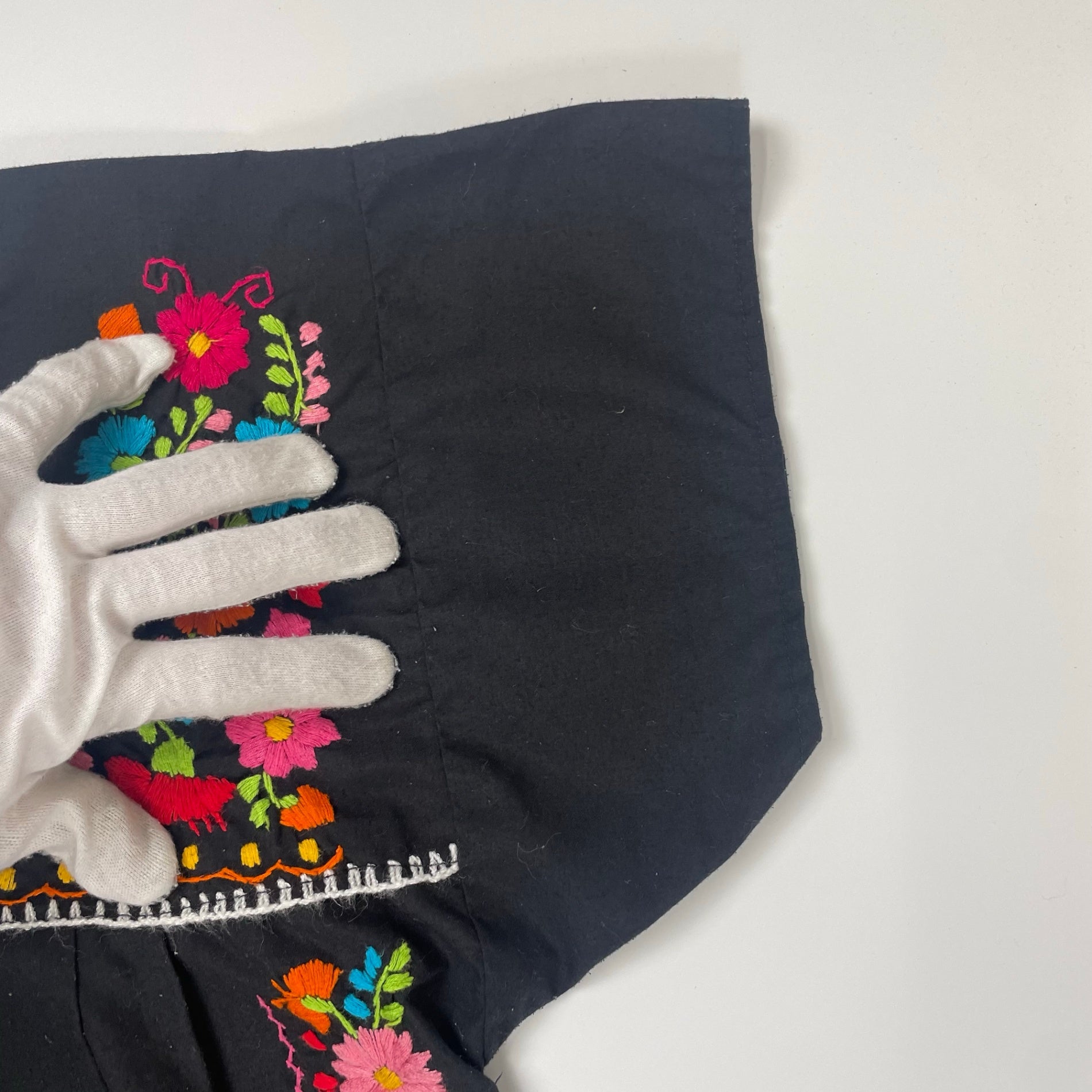 VINTAGE ヴィンテージ / 80s ヴィンテージ刺繍ワンピース 貫頭衣 SIZE：S