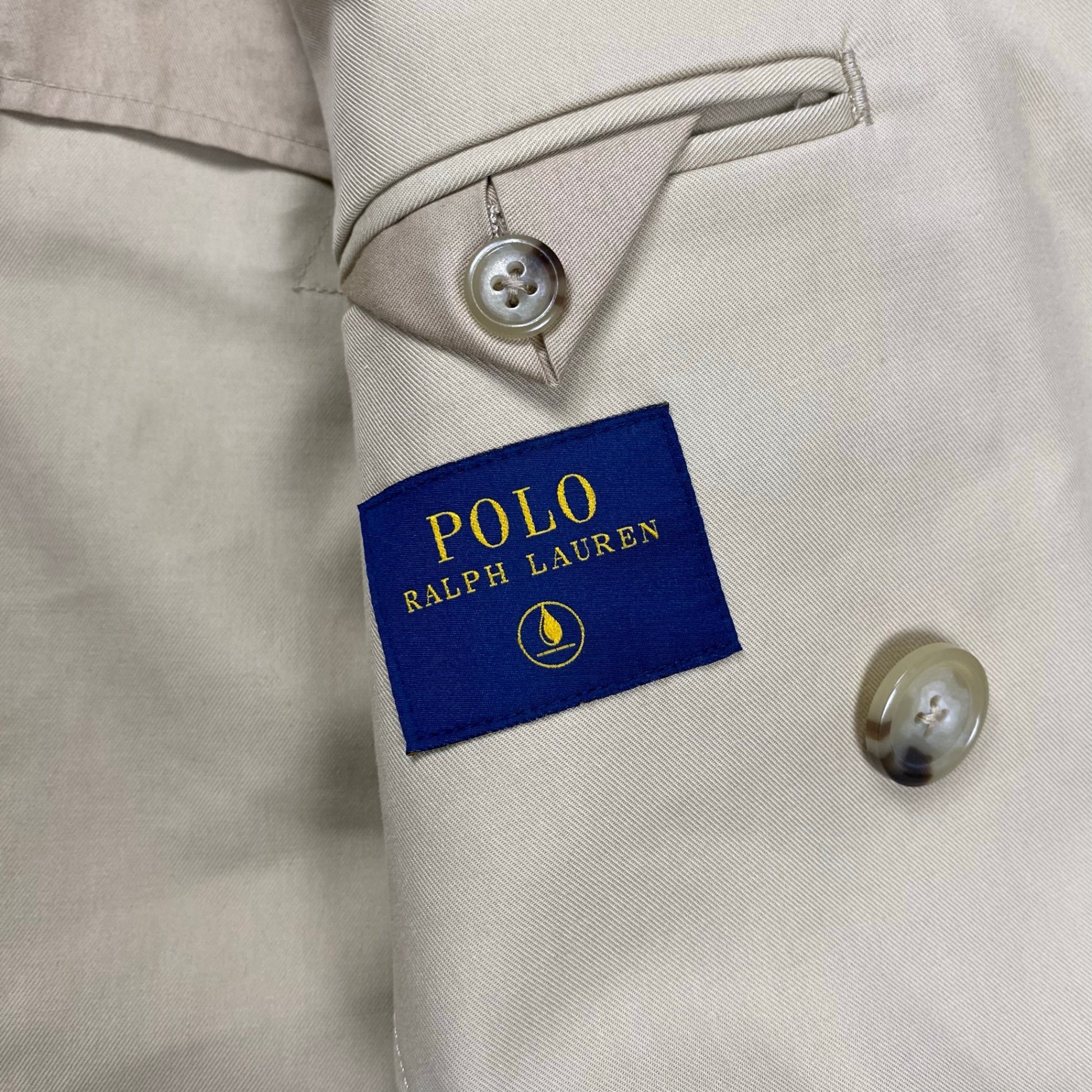 POLO RALPH LAUREN ポロ ラルフローレン / 100％コットンギャバ トレンチコート Dカン ガーメントカバー付 参考定価：89,000+tax SIZE:S