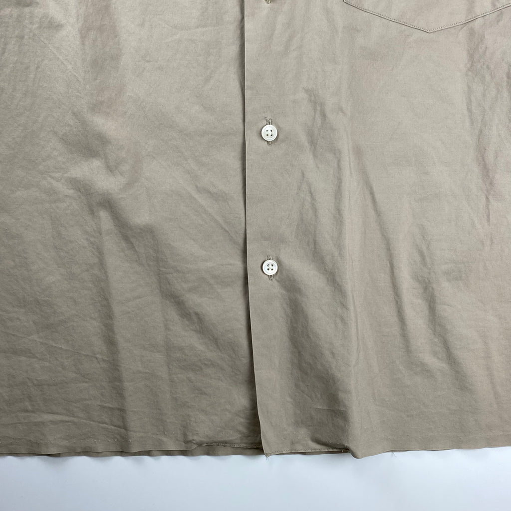 AURALEE オーラリー / SELVEDGE WEATHER CLOTH SHIRTS オープンカラー シャツ ベージュ 参考定価：22,000+tax SIZE：3