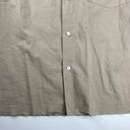 AURALEE オーラリー / SELVEDGE WEATHER CLOTH SHIRTS オープンカラー シャツ ベージュ 参考定価：22,000+tax SIZE：3