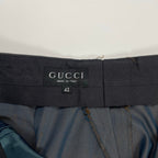 GUCCI / 98年製 ヴィンテージシルクウールスラックス SIZE:42