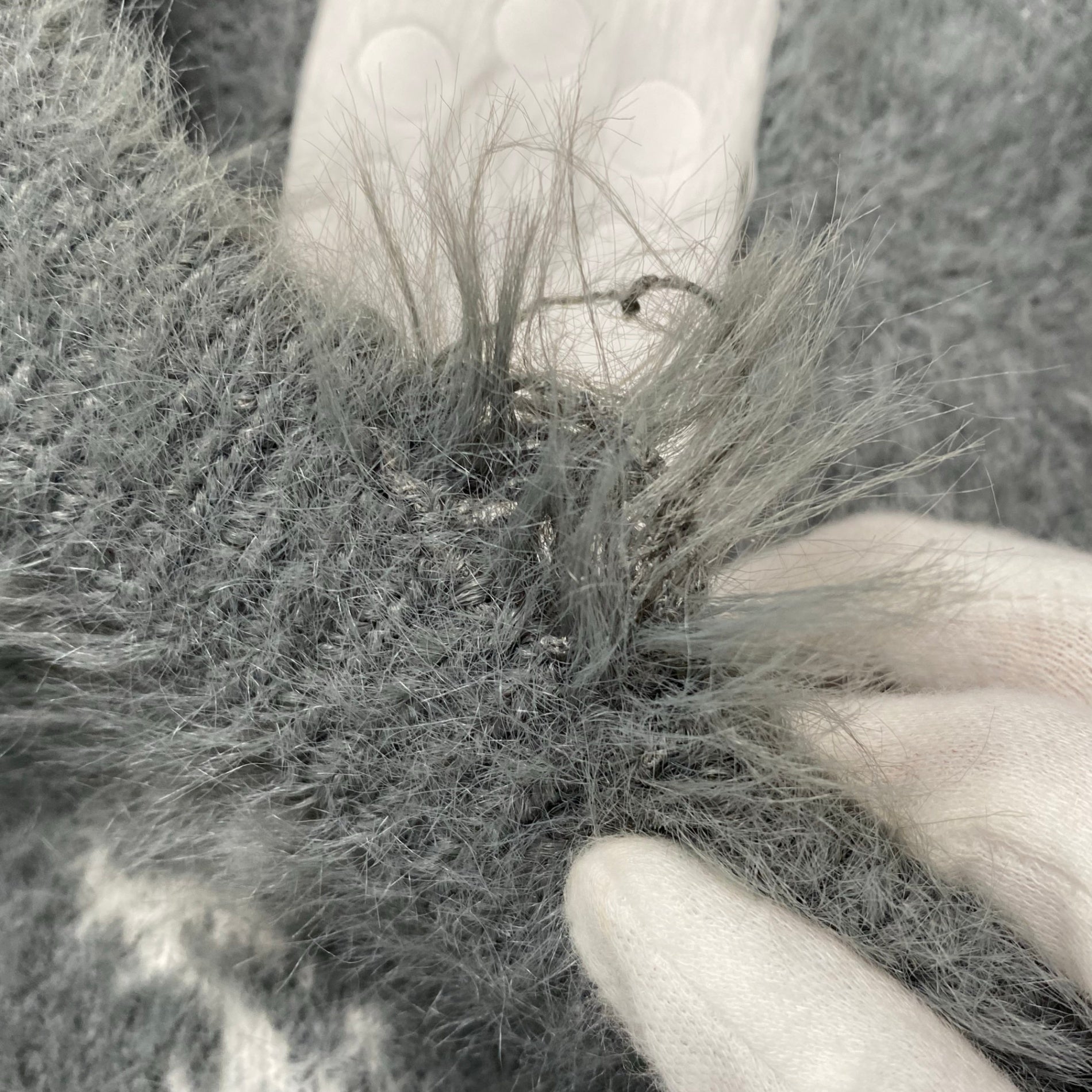 NUTEMPEROR ヌートエンペラー ナットエンペラー / Vegetable Project モヘアニット グレー SIZE：2