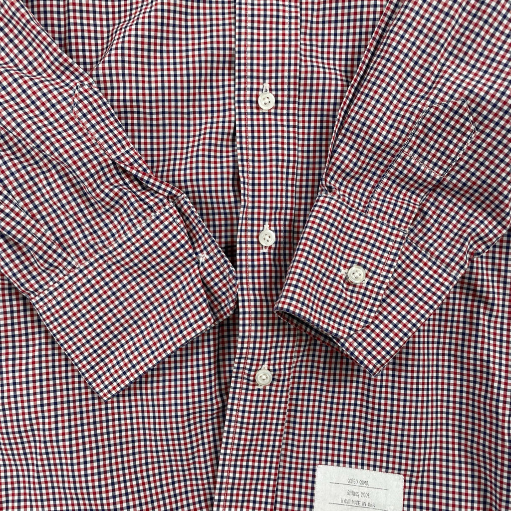 THOM BROWNE × 10 CORSO COMO COMME des GARCONS / コラボ チェック柄ボタンダウンシャツ SIZE:2