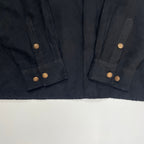 VINTAGE / スウェードタッチ刺繍シャツ ブラック SIZE:2XL