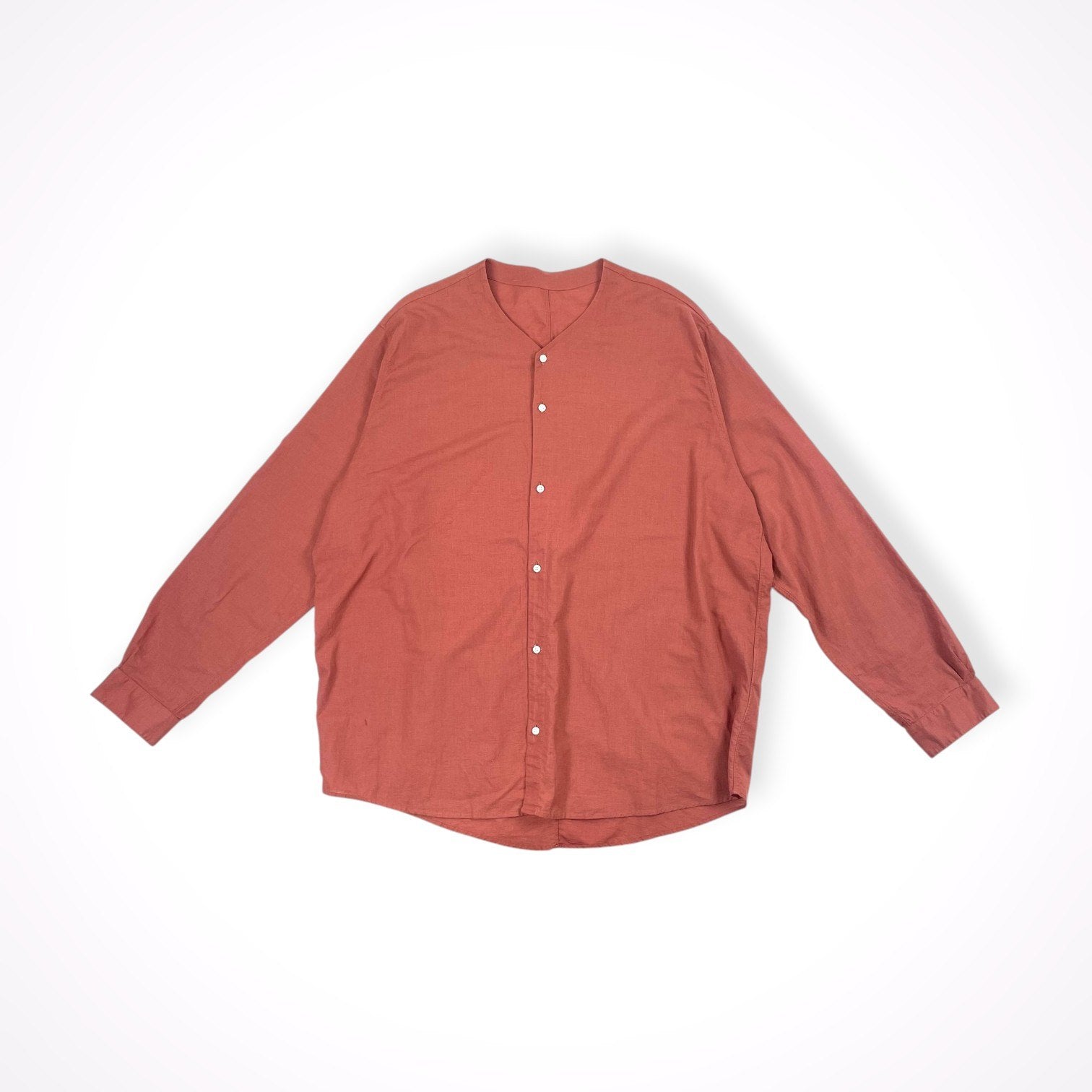 NO CONTROL AIR ノーコントロールエアー / コットンリネンラフボイル Vネックセミワイドシャツ 参考定価：20,000程度 SIZE：S