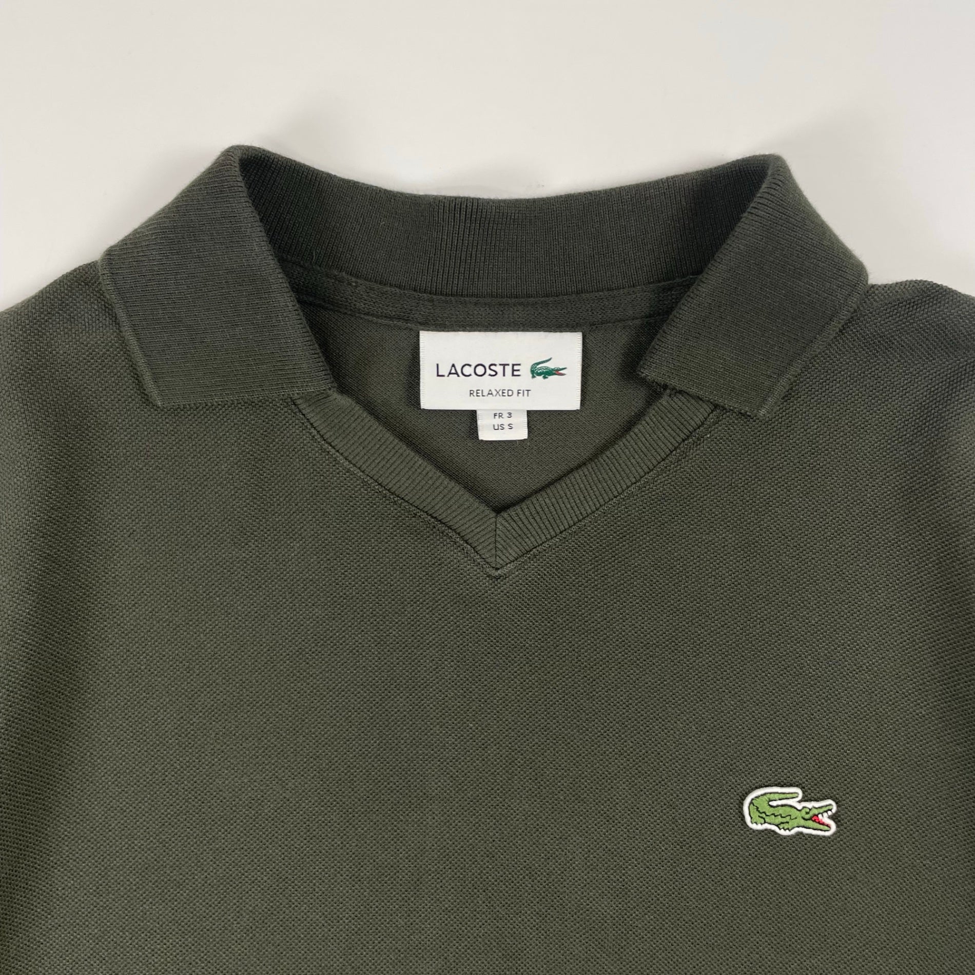 LACOSTE / L.12.12アレンジ スキッパーネックポロシャツ 参考定価：15,000+tax SIZE：5