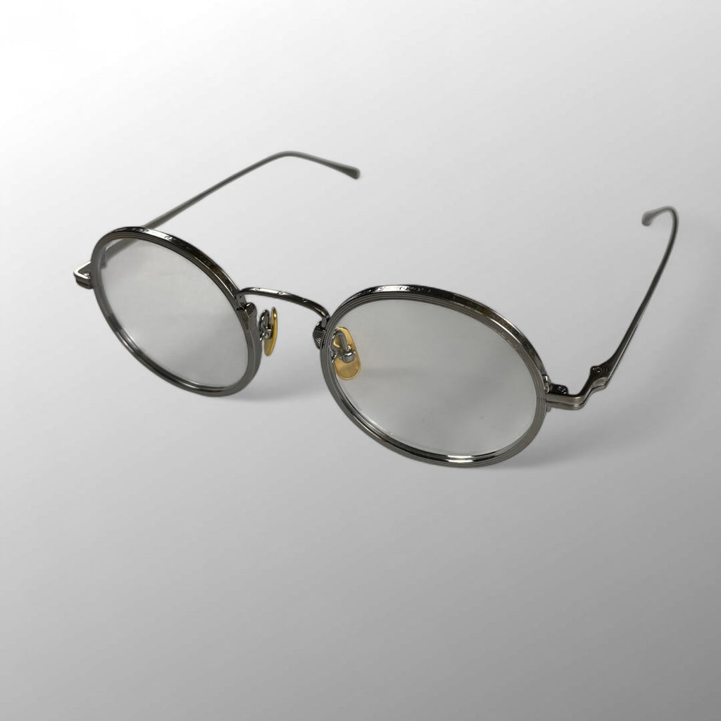 【極美品】金子眼鏡 / メタルラウンド KJ-50 度なしクリアレンズ 参考定価：50,000+tax