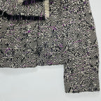 ARMANI COLLEZIONI アルマーニ コレッツォーニ / バージンウール ツイードビッグカラージャケット 参考定価：100,000程度 SIZE：40