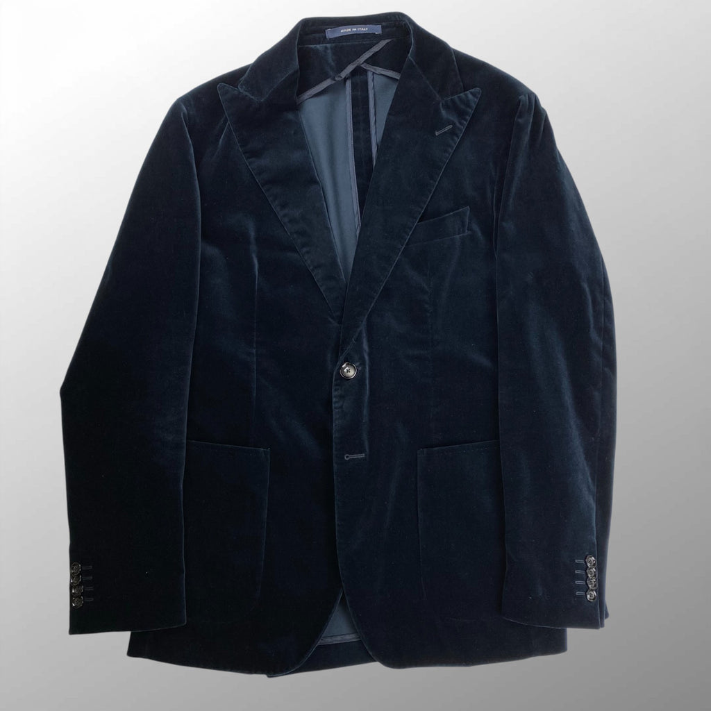 TAGLIATORE タリアトーレ / MONTECARLO ベロアジャケット ピークドラペル 参考定価：120,000程度 SIZE：50（L程度）