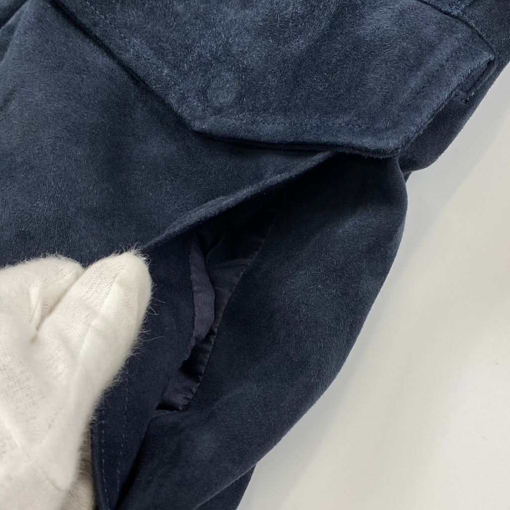 【干場 義雅さん別注】 SANNINO サンニーノ / M-65タイプ ラムレザー スエード ジャケット SIZE：48