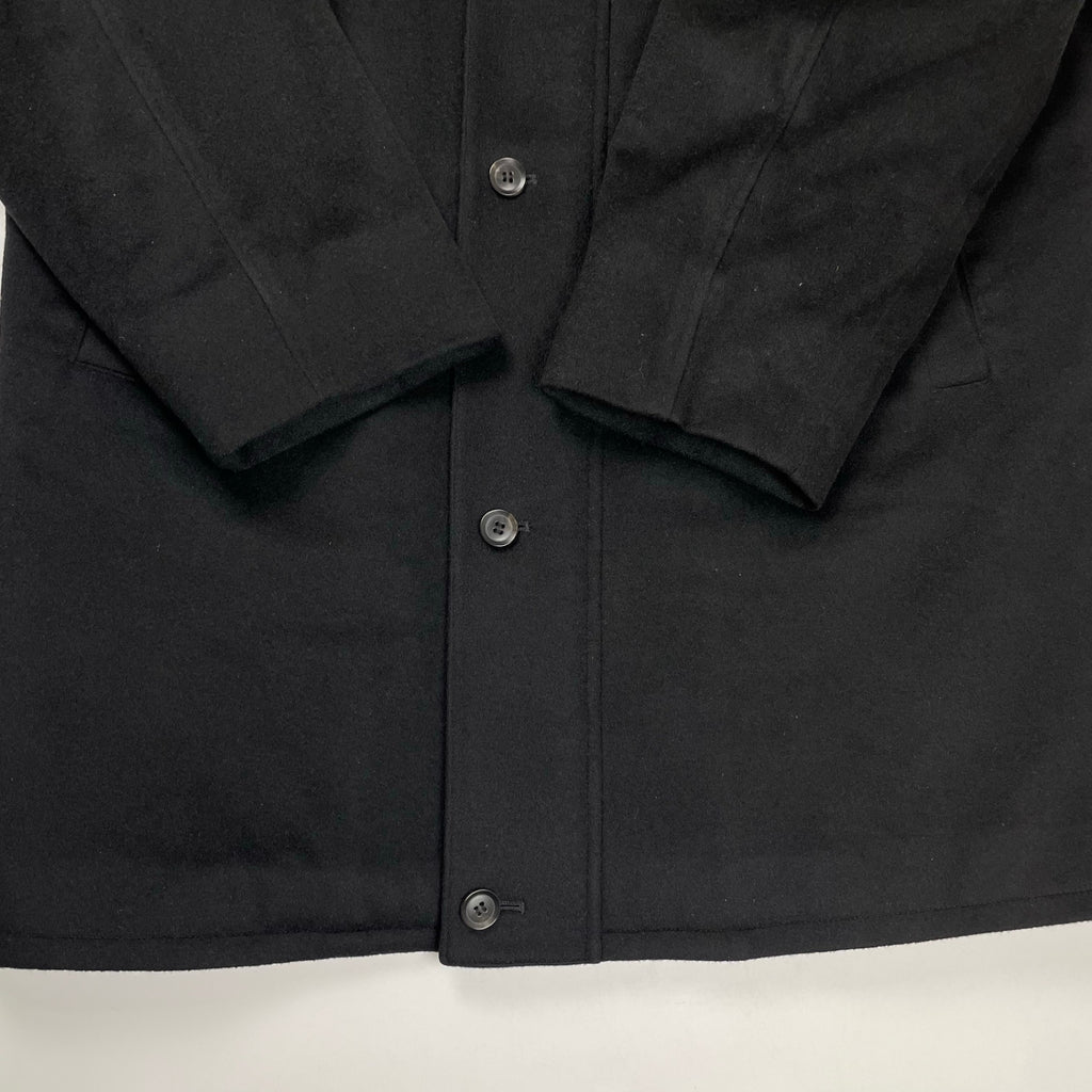 VINTAGE ヴィンテージ / ピュアカシミヤコート フード収納 ブラック 参考定価：200,000程度 SIZE:LL