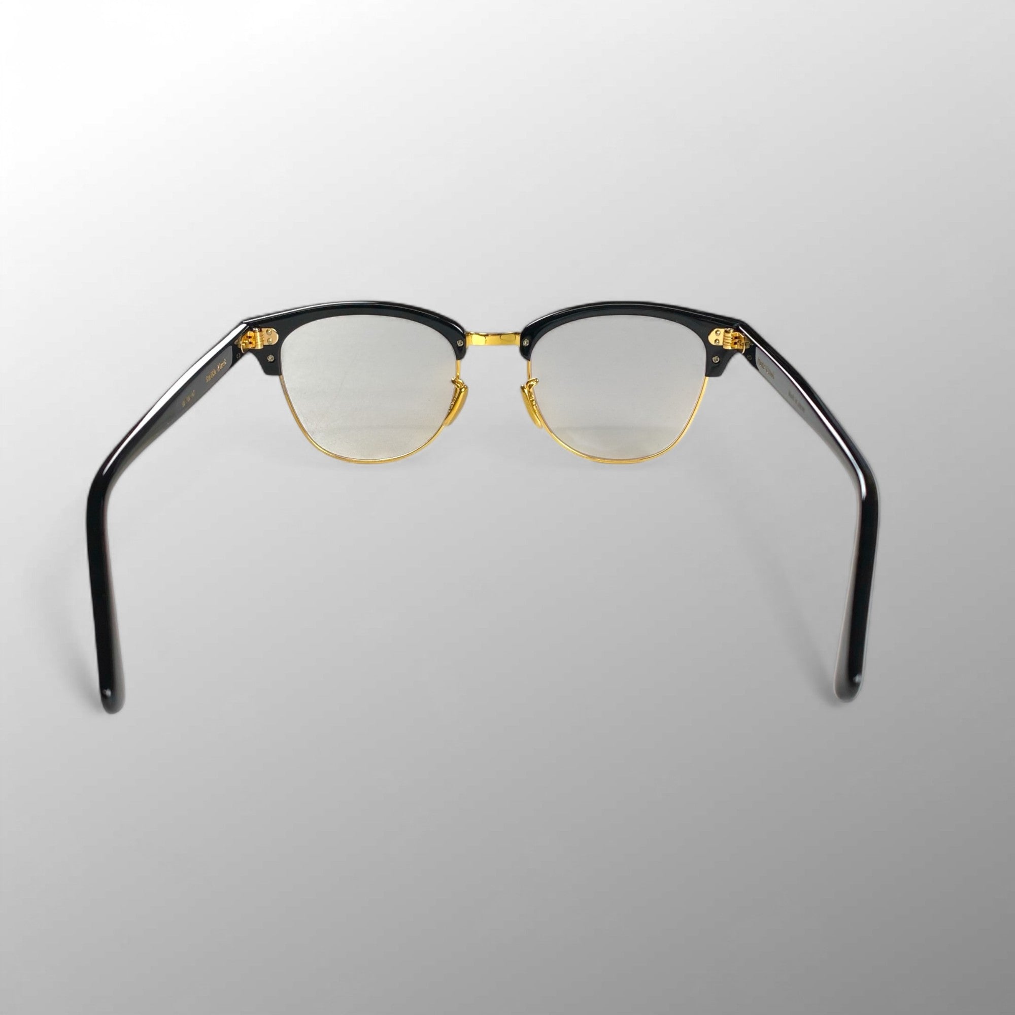 【極美品】　Porter classic × 金子眼鏡 / サーモント型 Smith Rivet Collection 度なしクリアレンズ K18リベット 参考定価：75,000+tax