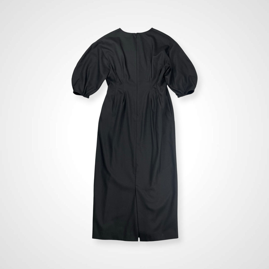 VERMEIL par IENA ヴェルメイユ パー イエナ / P/Ryツイルウエストシェイプ パフスリーブワンピース 参考定価：25,000+tax SIZE:40