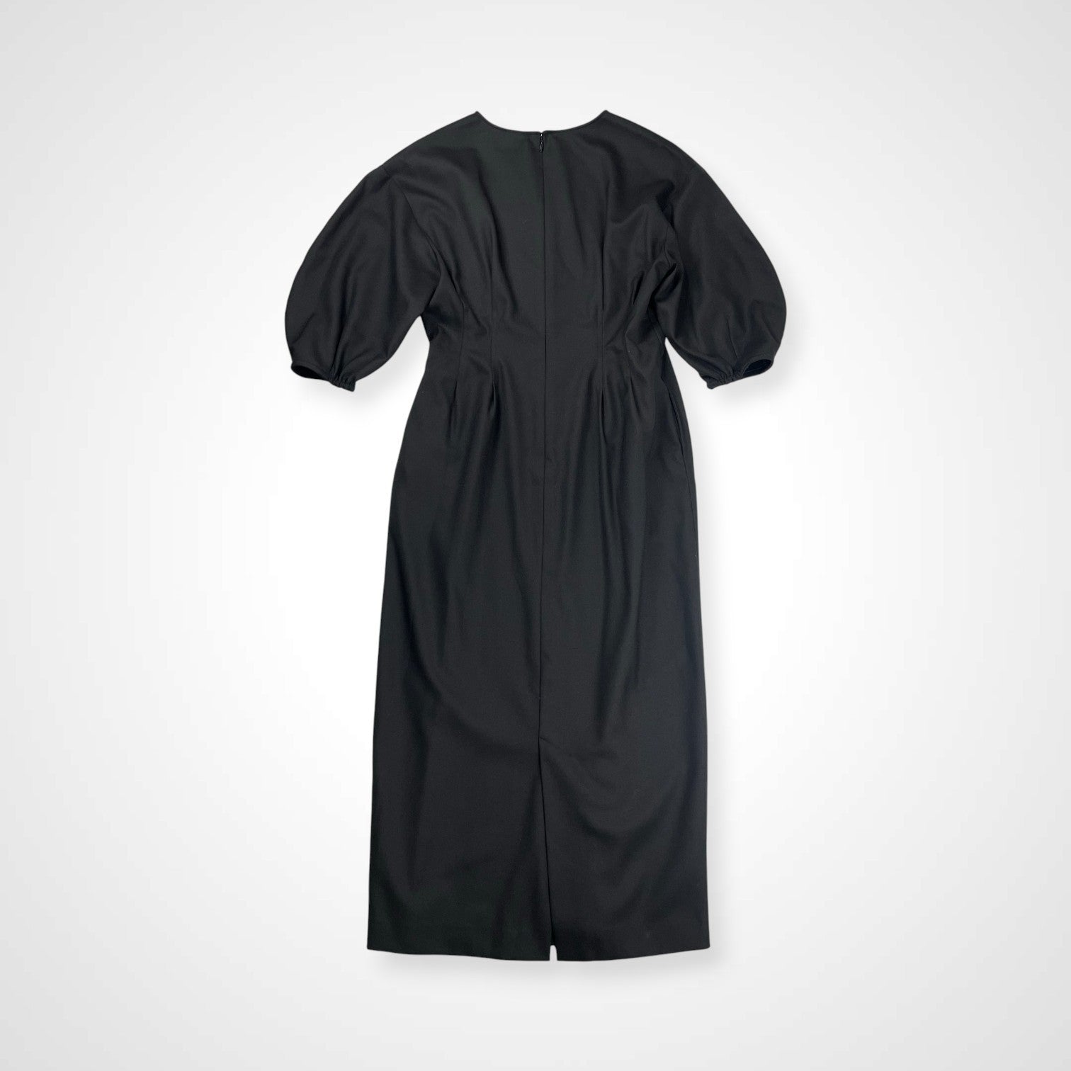 VERMEIL par IENA ヴェルメイユ パー イエナ / P/Ryツイルウエストシェイプ パフスリーブワンピース 参考定価：25,000+tax SIZE:40