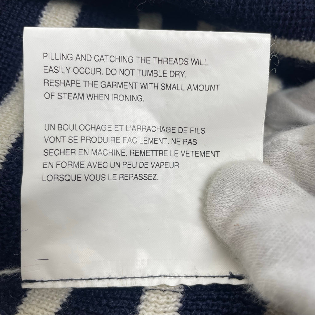 PLAY COMME des GARCONS プレイ コムデギャルソン / ハートロゴ ウールボーダーニット SIZE：S