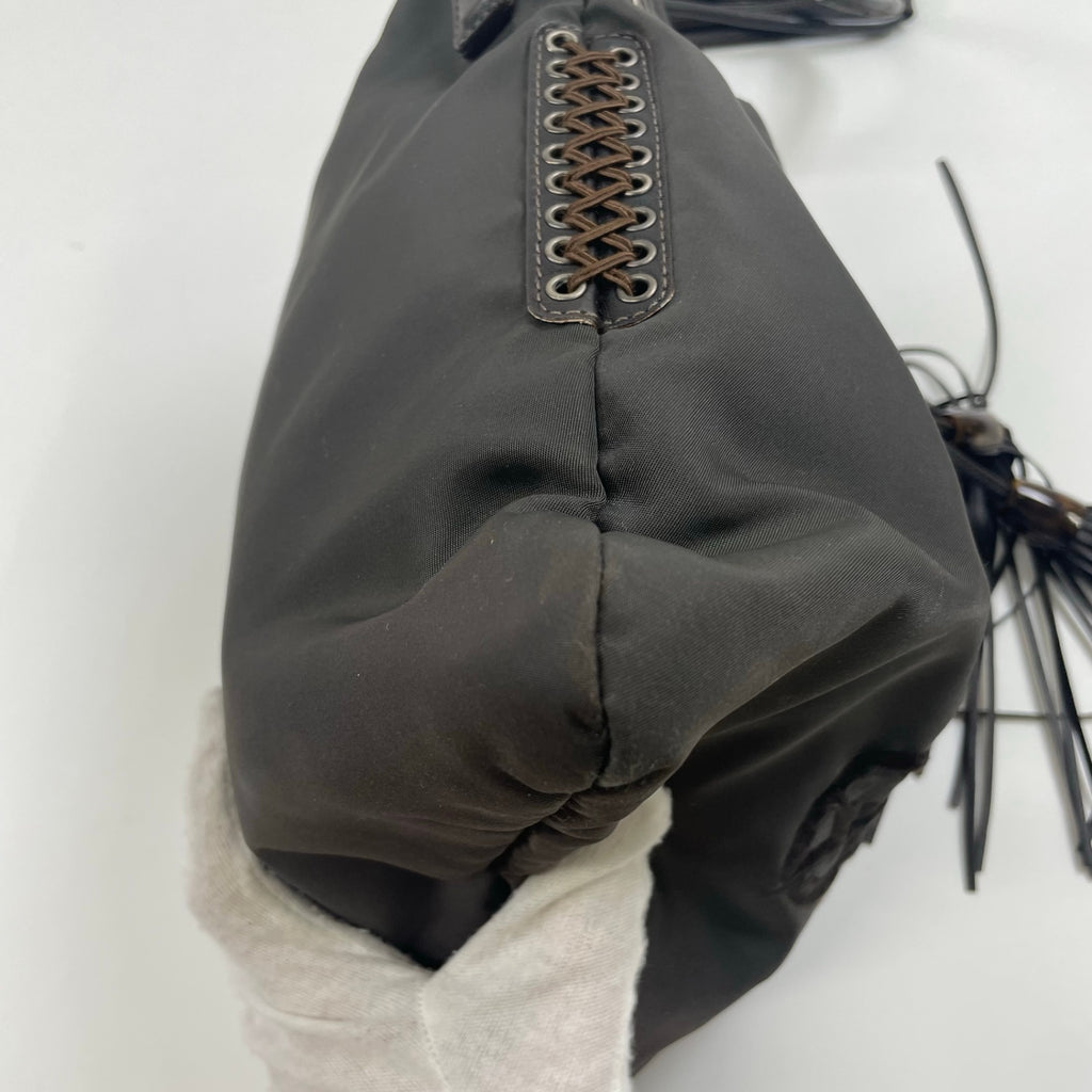 GIORGIO ARMANI / フリンジショルダーバッグ 参考定価：200,000程度