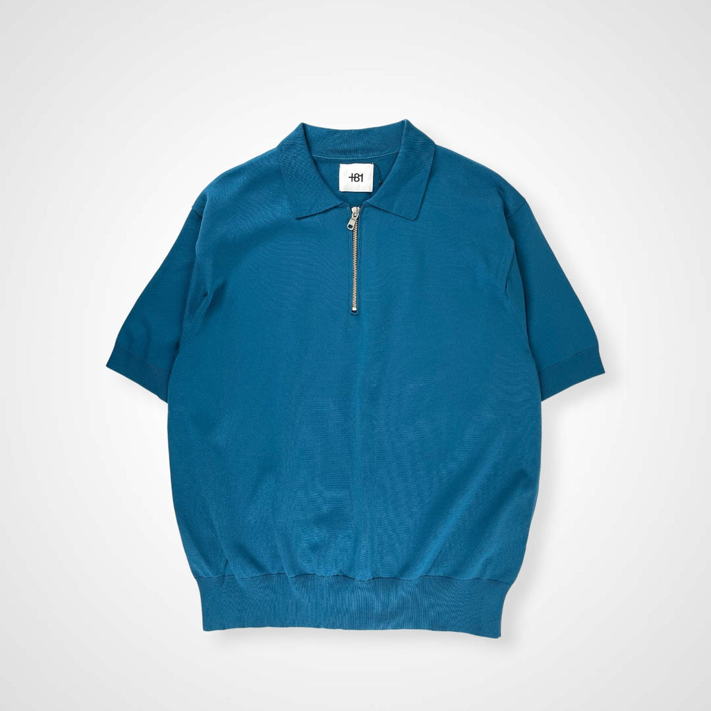 +81 PLUS EIGHTY ONE / ハーフジップニットポロシャツ 未使用品 参考定価：23,000+tax SIZE:46