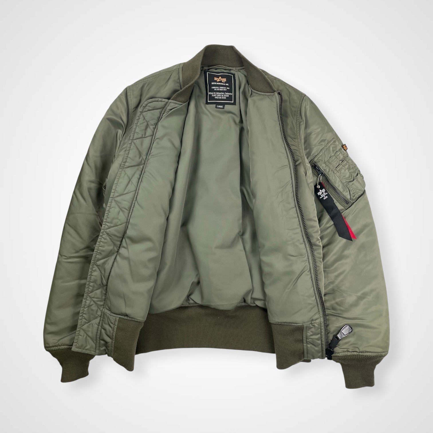 ALPHA × EMODA アルファ エモダ / MA-1 TIGHT ブルゾン 参考定価：25,800+tax SIZE:L