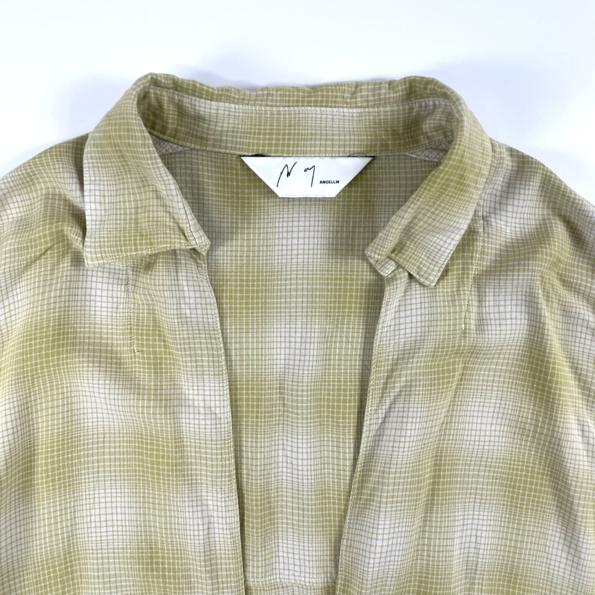 ANCELLM / OMBRE CHECK PULLOVER SHIRT 常田大希着用 SIZE:2