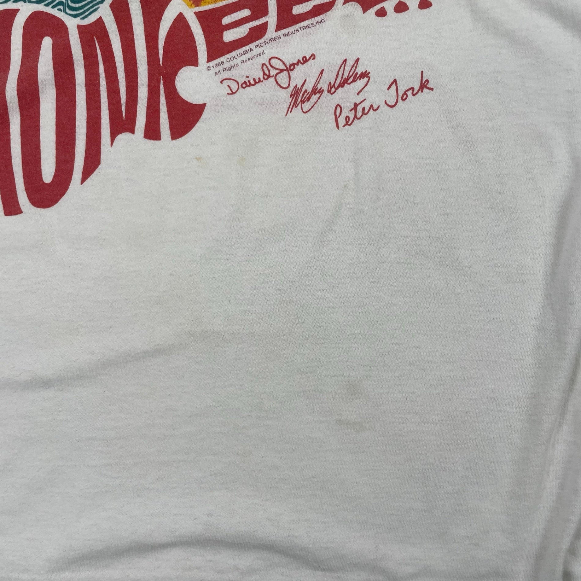 Monkees モンキーズ / 80s ヴィンテージノースリーブTEE SIZE：L