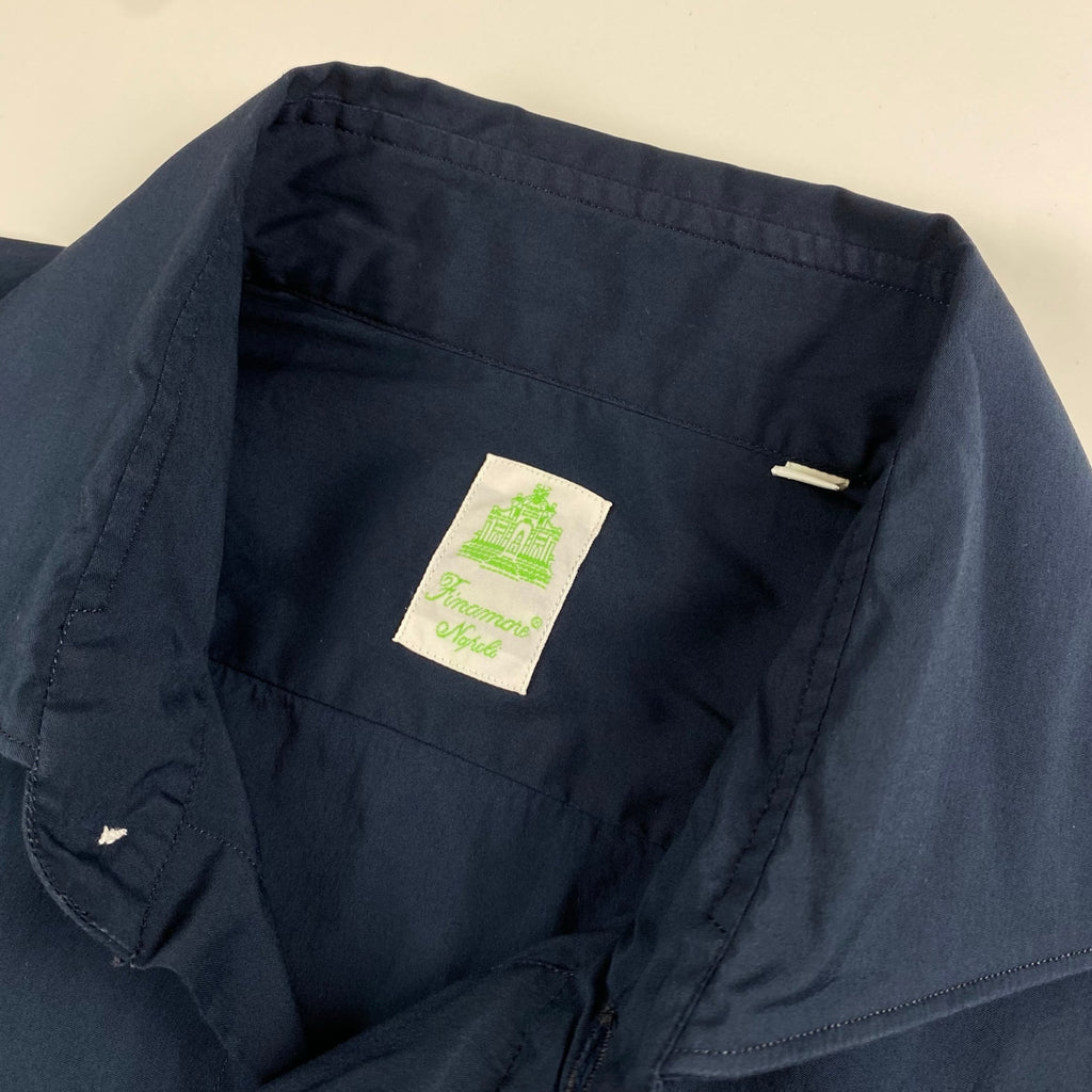 Finamore フィナモレ / ワイドカラーシャツ ドレスシャツ SIZE：M