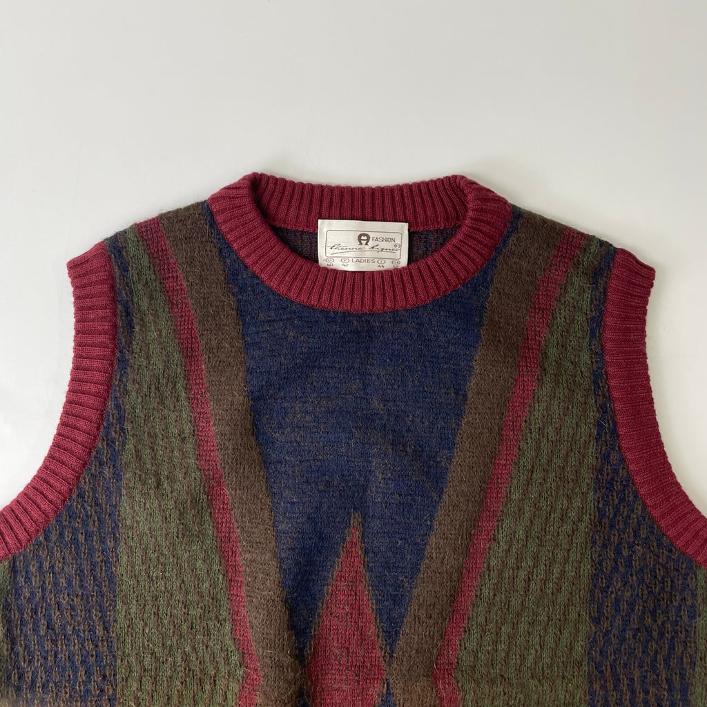 Etienne Aigner / ウールアルパカMIX ニットベスト 参考定価：32,000程度 SIZE:44