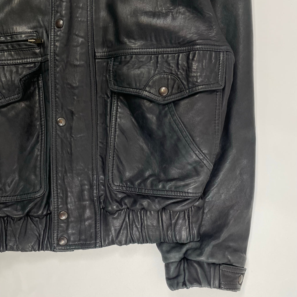 BALLY バリー / ヴィンテージ短丈レザーブルゾン 参考定価：300,000程度 SIZE：46