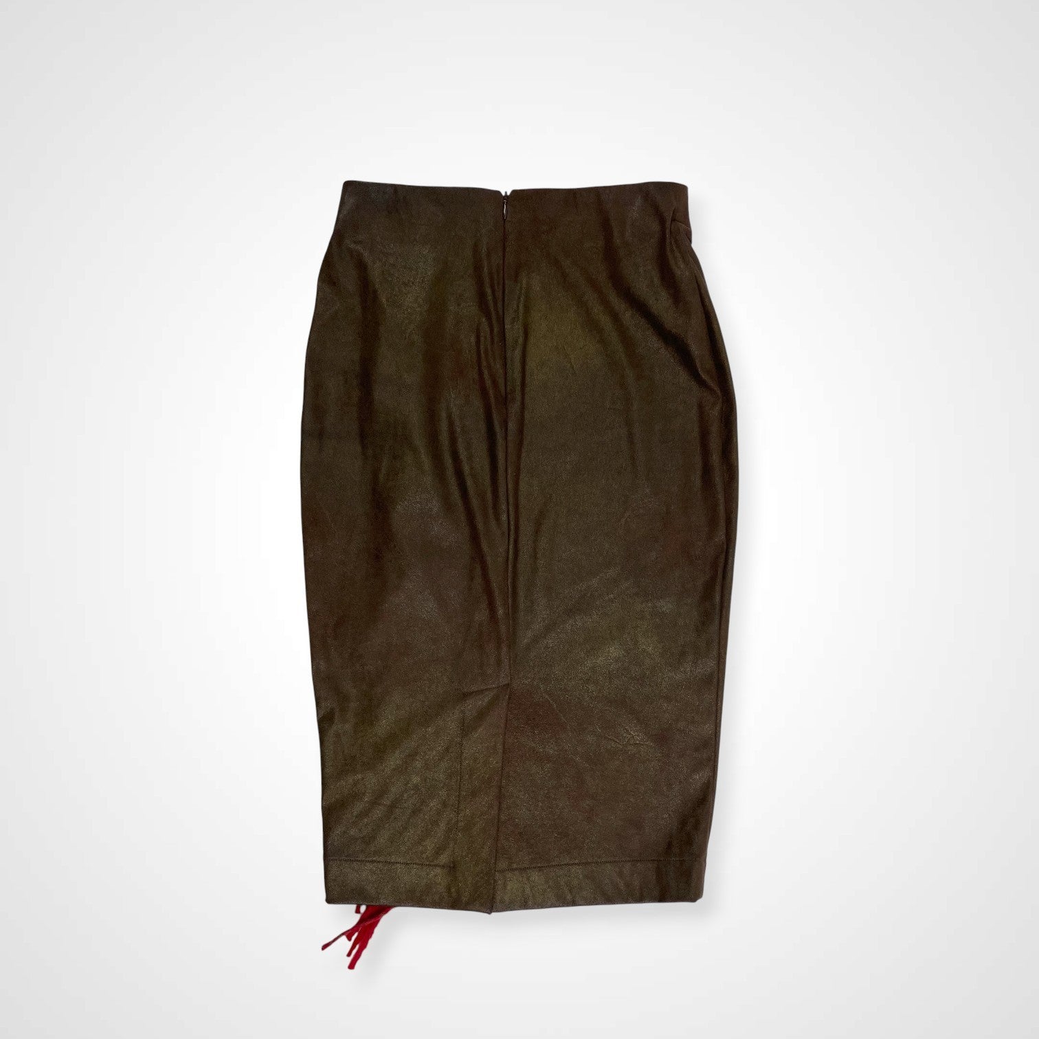 VIRGINIA BIZZI ヴァージニア ビッツィ / フリンジ切替タイトスカート H.P. FRANCE取り扱い 参考定価：35,000程度 SIZE:42