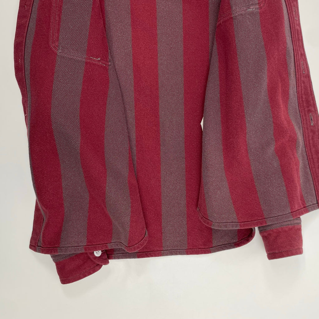 Let it Ride レットイットライド / 90s 初期 ヘビーストライプシャツジャケット ガゼット付 SIZE：M