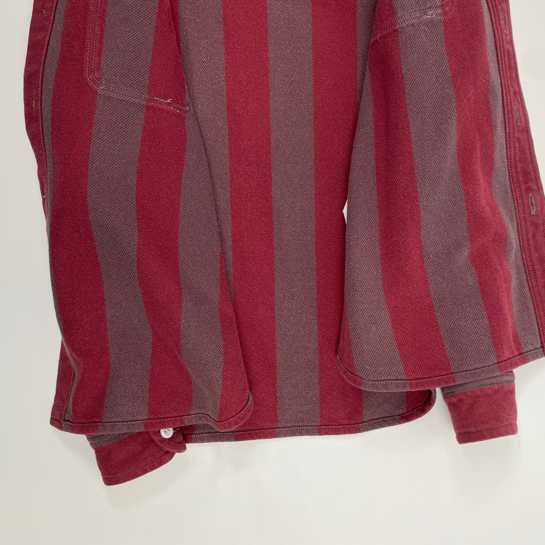 Let it Ride レットイットライド / 90s 初期 ヘビーストライプシャツジャケット ガゼット付 SIZE：M