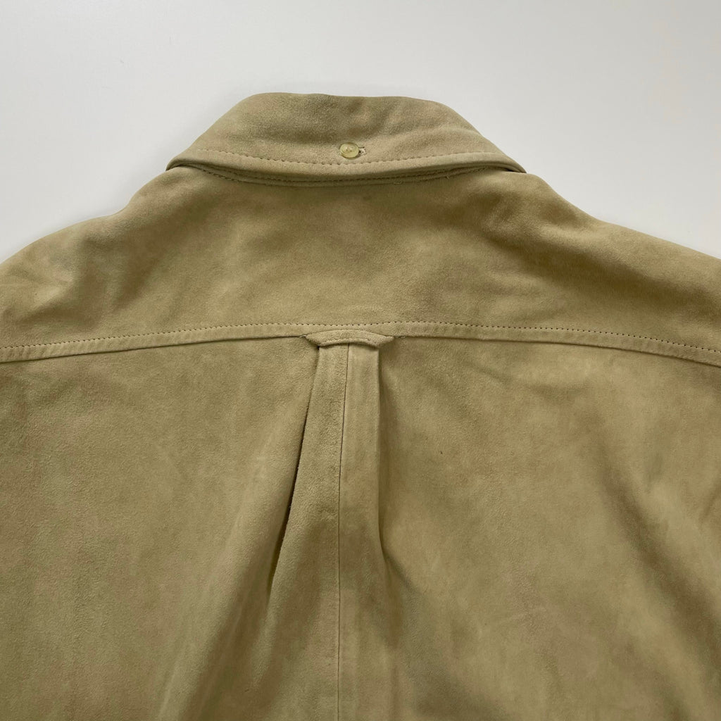 VINTAGE ヴィンテージ FACONNABLE / 古着 ゴートレザーシャツ ボタンダウン SIZE:L