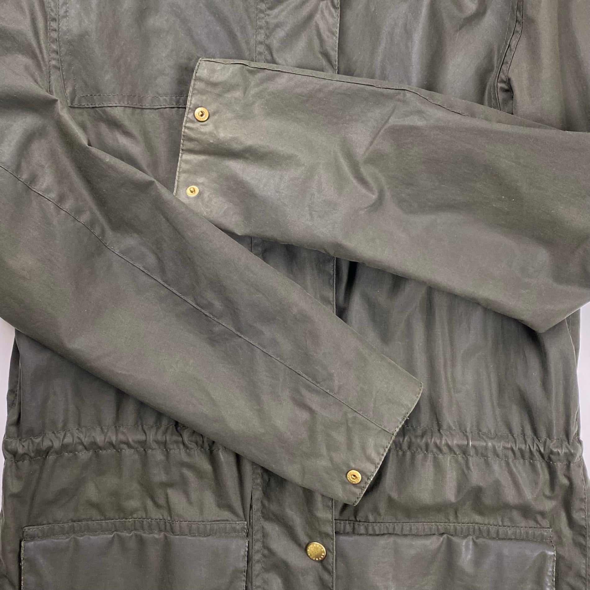 BARBOUR バブアー / LADIES WAX DURHAM オリーブ タータンチェック SIZE:38(M程度)