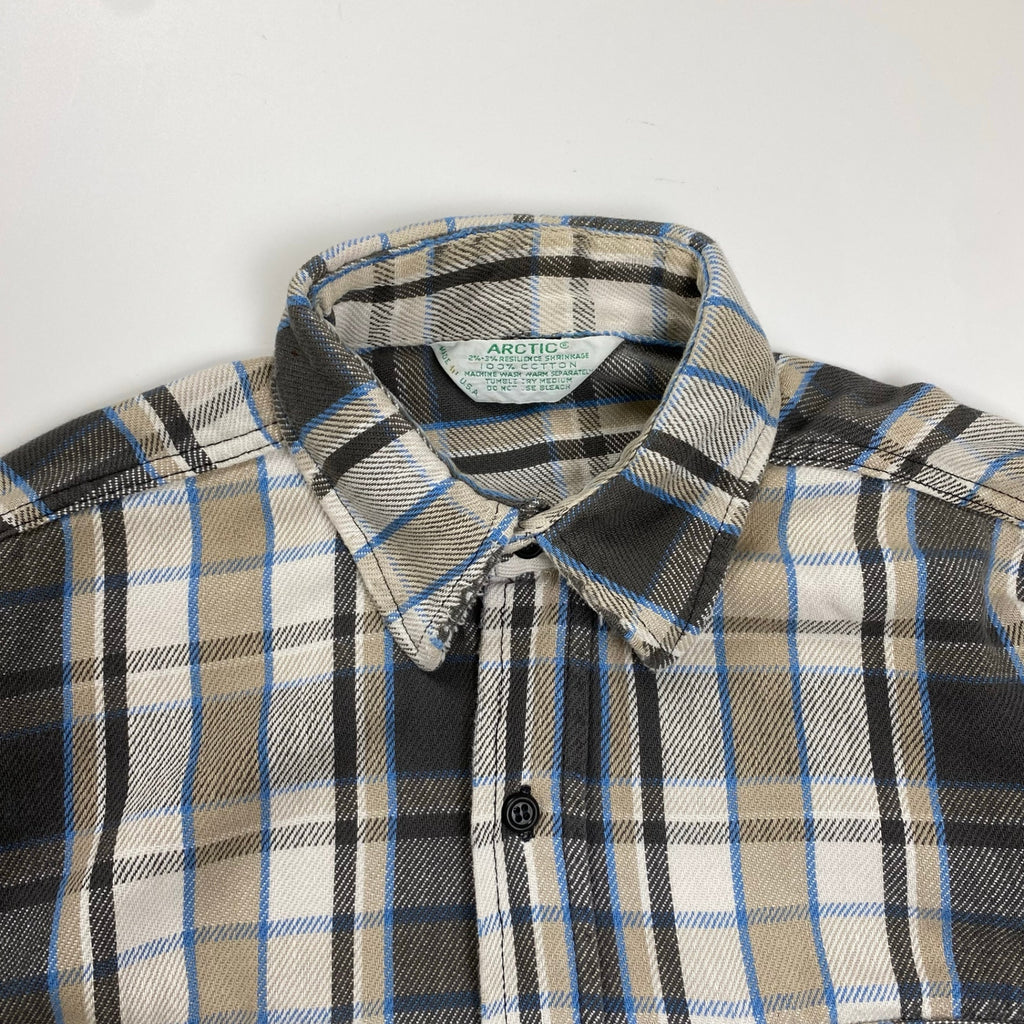 6-70s VINTAGE ヴィンテージ / フランネルネルシャツ 好配色 USA製 SIZE:S程度